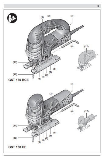 Лобзик GST 150 CE 780W 0601512000 BOSCH