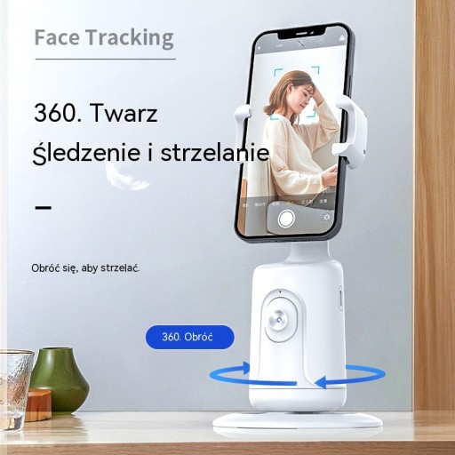Стабилизатор съемки смартфона, отслеживание лица AI, вращение на 360°