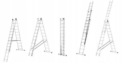 DUŻA DRABINA 3X11 ALUMINIOWA 8,45M