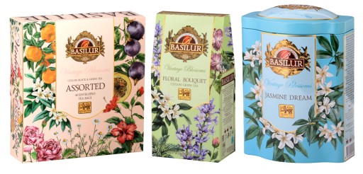 Чай зеленый листовой Basilur FLORAL BOUQUET LAVENDER HIBISCUS - 75г