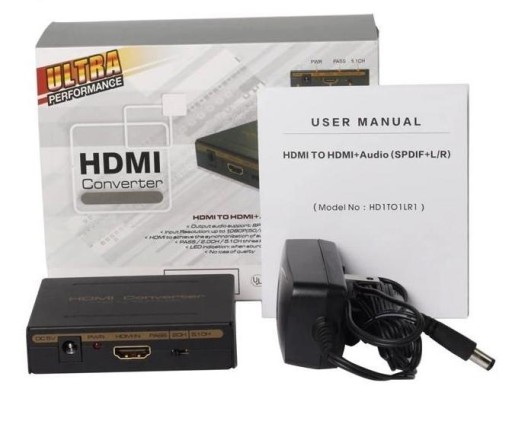 Конвертер HDMI-HDMI+Audio RCA L/R TOSlink SPDiF