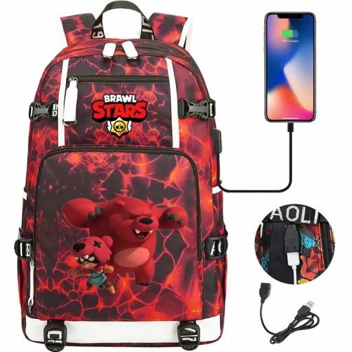 Рюкзак Brawl Stars Nita с USB-зарядкой