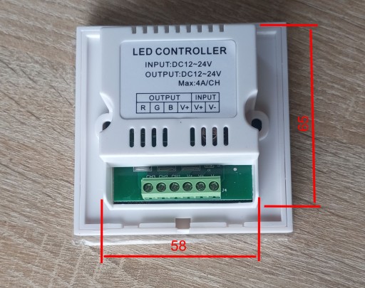 Настенная панель контроллера RGB LED + сенсорный пульт дистанционного управления