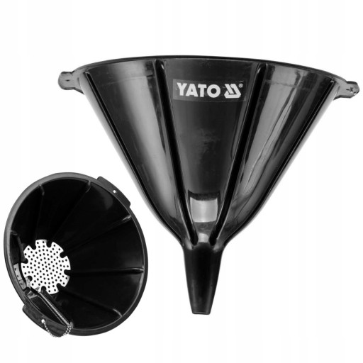 YATO LEJEK DO OLEJU PŁYNÓW TECHNICZNYCH DUŻY 28CM Z SITKIEM STALOWE YT-0697