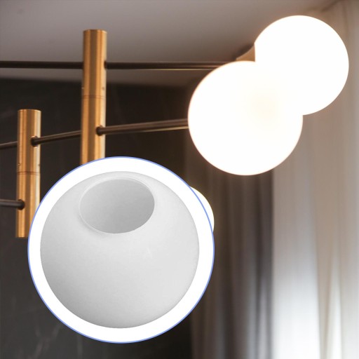 wkv-Modern Glass Ball Lamp Shade Chandelier 8CM