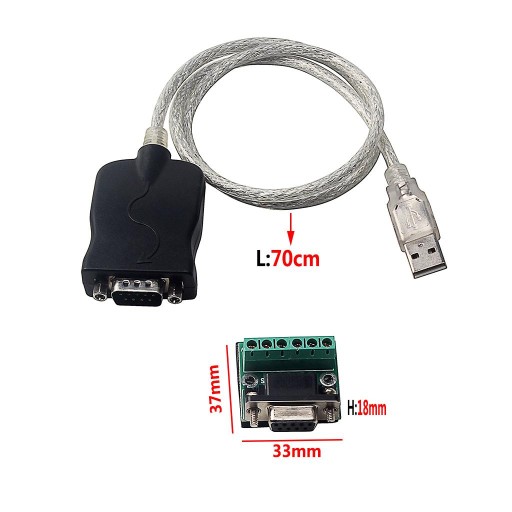 Последовательный адаптер USB 2.0–RS422 700 мм