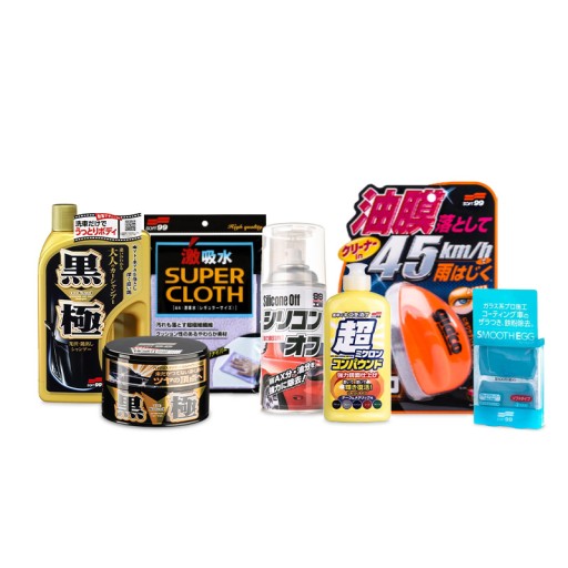 SOFT99 KIWAMI LIGHT WAX + ГЛИНА + GLACO + НАБОР МИКРО