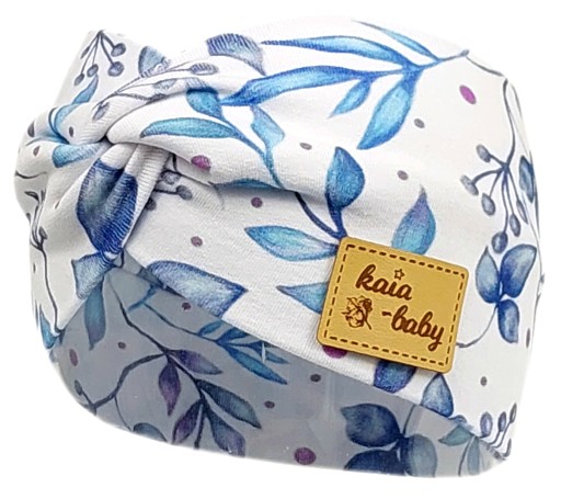 OPASKA NIEMOWLĘCA NA GŁOWĘ USZY DLA DZIEWCZYNKI 42-46cm BLUE TWIGS