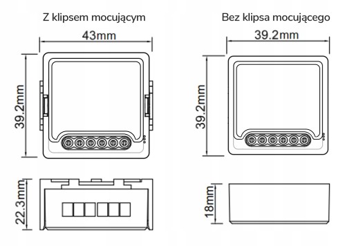 Модуль мини-реле OXT 1 цепь без N ZigBee TUYA