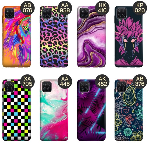 ETUI DO SAMSUNG GALAXY A12 / M12 WZORY NEONOWE NEON JASKRAWE OBUDOWA CASE