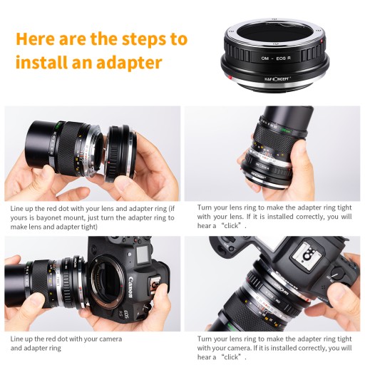 Адаптер OLYMPUS OM к CANON EOS R EF-R RF RP R3 R5 R6 R8 R50 K&F