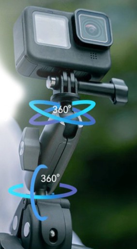 Держатель тисков TELESIN Magic Arm для GoPro HERO 12 11 Mini 10 9 8 7 6 5 4 MAX