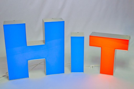 Блок 3D светодиодная подсветка БУКВЫ 50см