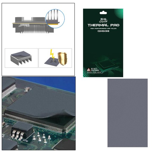 СИЛИКОНОВЫЙ ТЕРМАЛЬНЫЙ 12 90Х60Х1,5ММ
