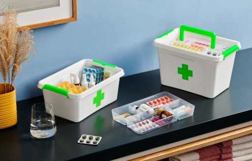 ОРГАНАЙЗЕР FIRST KIT КОНТЕЙНЕР ДЛЯ ЛЕКАРСТВ 12,5 л + ВСТАВКА