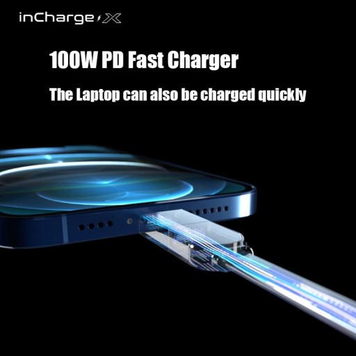 Brelok Incharge X Adapter Do Kabla 6 In1 PD 100W O