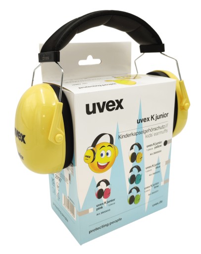 ЛЕГКИЕ НАШУШКИ, ЗВУЧАЮЩИЕ НАУШНИКИ ДЛЯ ДЕТЕЙ UVEX JUNIOR