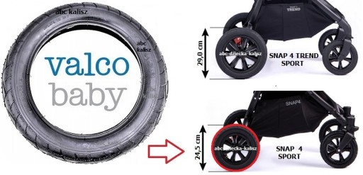 Заднее колесо и камера для задней коляски Valco Snap 4 Sport / Sport Duo + ЭЛЕКТРОННАЯ КНИГА