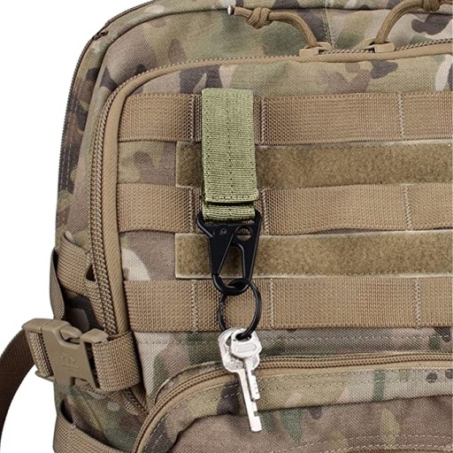 РЮКЗАК СУМКА С РУЧКОЙ EDC MOLLE РЕМЕНЬ КАРАБИН КУЛОН ЗЕЛЕНЫЙ