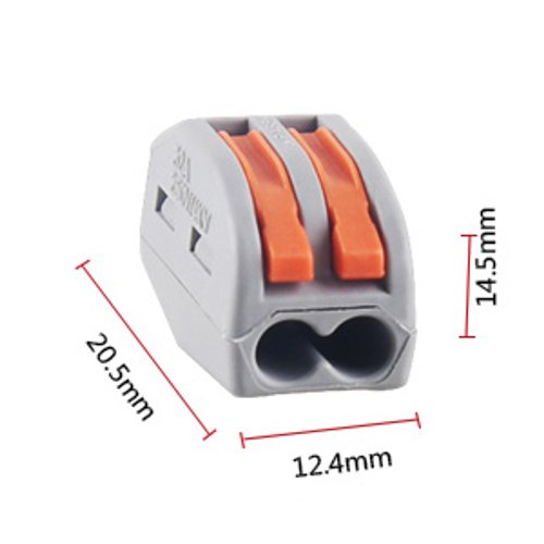 WAGO Szybkozłączka 2x0,08-4 mm 222-412 1 szt