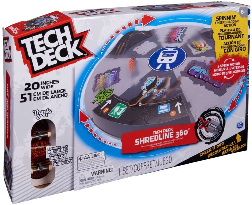 ФИНГЕРБОРД ВРАЩАЮЩАЯСЯ РАМПА SHREDLINE 360 СКЕЙТБОРД THANK YOU TECH DECK
