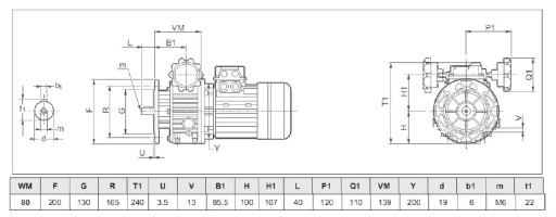 ВАРИАНТ - БЕССТУПЕННЫЙ РЕДУКТОР STM 80B5