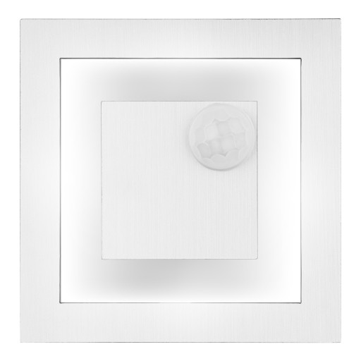ЛЕСТНИЧНЫЙ СВЕТИЛЬНИК с сумерками ДАТЧИК ДВИЖЕНИЯ 230v LED SILVER WARM 3000k