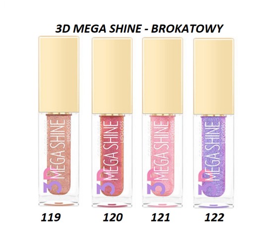Golden Rose Błyszczyk do ust 3D Mega Shine 122