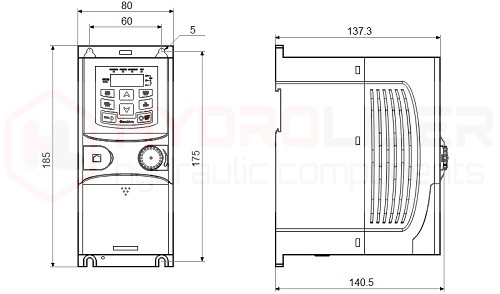 SILNIK ELEKTRYCZNY 2,2kW 400V I REGULATOR OBROTÓW FALOWNIK WEKTOROWY