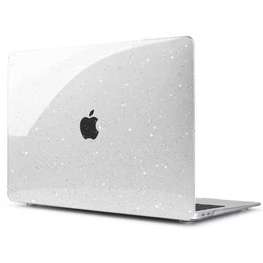 Жесткий чехол Alogy для Apple MacBook Air 13 M1 2020, прозрачный блестящий чехол