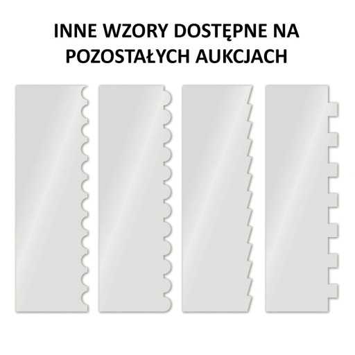SZPATUŁKA GRZEBIEŃ DO DEKORACJI MASY KREMU TORTU CIASTA 3270