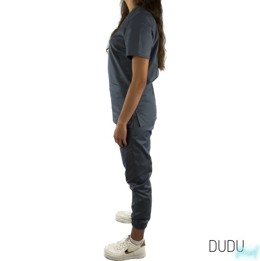 Скрабы DuduMed медицинская блузка Серый S