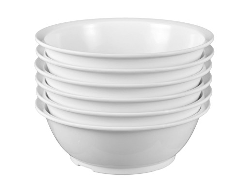 GASTRO TALERZE SERWIS BIAŁY PLASTIKOWY 24EL GRUBE