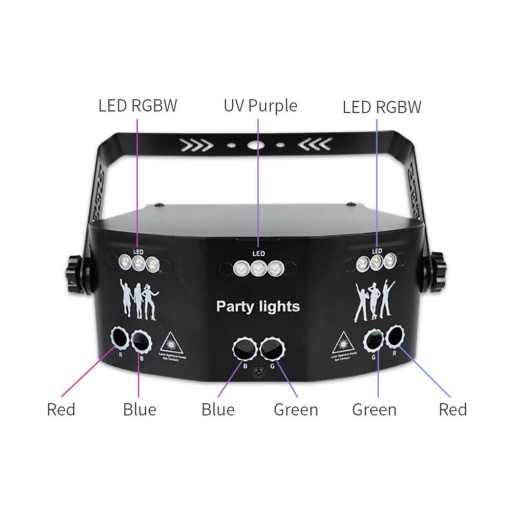 Лазерное сценическое освещение RGB LED15 Eye