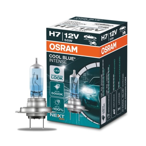 СВЕТОДИОДНАЯ ЛАМПОЧКА Osram COOL BLUE Intense NextGen H7 PX26d + W5W БЕСПЛАТНО