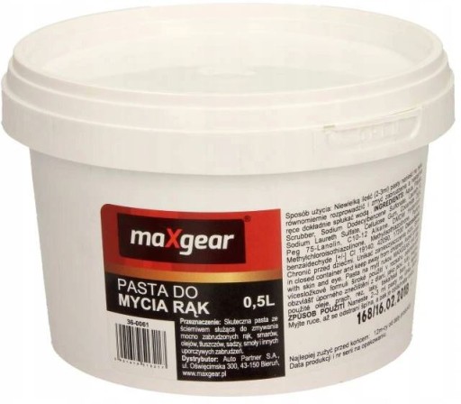 MAXGEAR ПАСТА ДЛЯ МЫТЬЯ РУК 500 МЛ