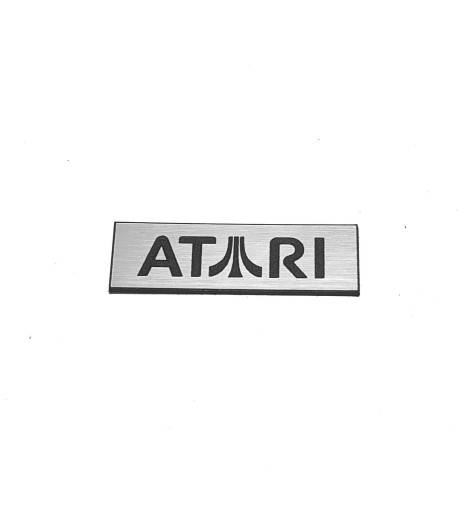 Naklejka Emblemat ATARI srebrna 40x12mm