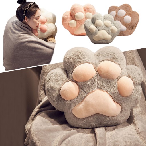 Кошачьи лапы, плюшевая игрушка, подушка, одеяло, подарок
