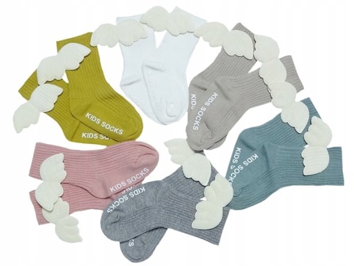 Носки гольфы с ANGELS WINGS BEIGE 98-104-110 3-5л