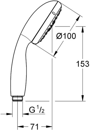 GROHE НОВЫЙ 4-ФУНКЦИОНАЛЬНЫЙ РУЧНОЙ ДУШ