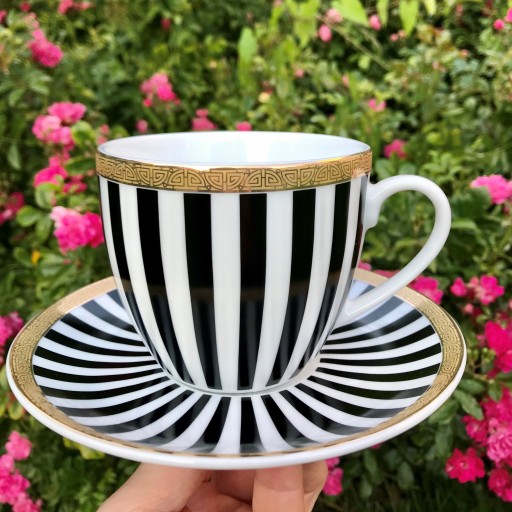 Кофейный сервиз на 12 персон + десертные тарелки STRIPES