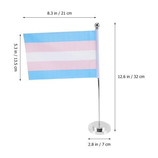Office Decore Pansexual Trans flaga na stół