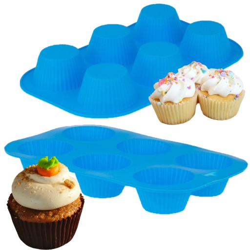 FORMA SILIKONOWA NA MUFFINKI BLACHA BABECZKI 6SZT
