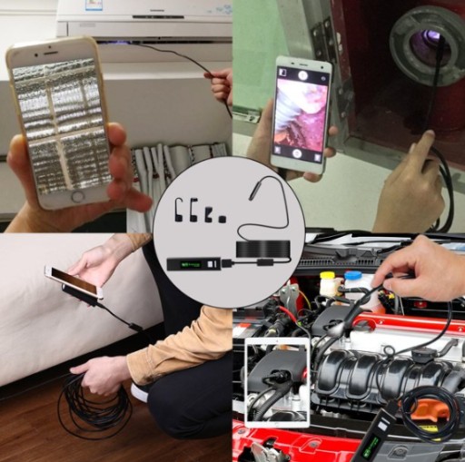 ИНСПЕКЦИОННАЯ КАМЕРА ЭНДОСКОП WIFI iOS ANDROID 5M
