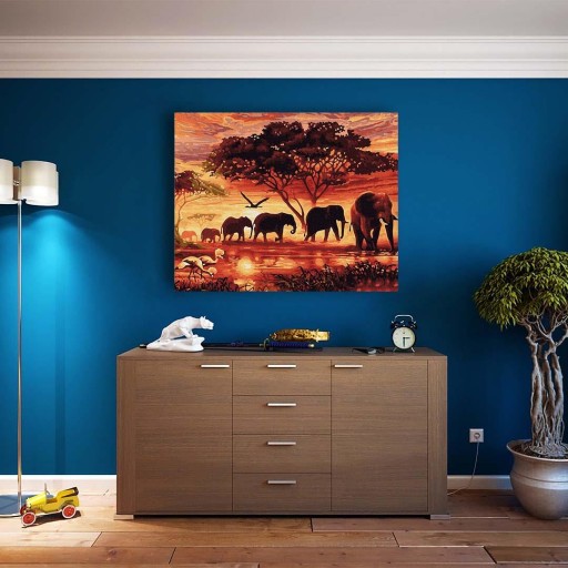 MALOWANIE PO NUMERACH Dla Dzieci Z RAMĄ 40x50