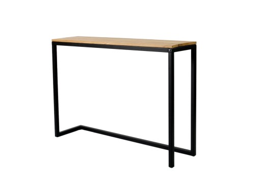 KONSOLA 100 CM RUSTYKALNA DREWNO LITE DĄB SKD-93