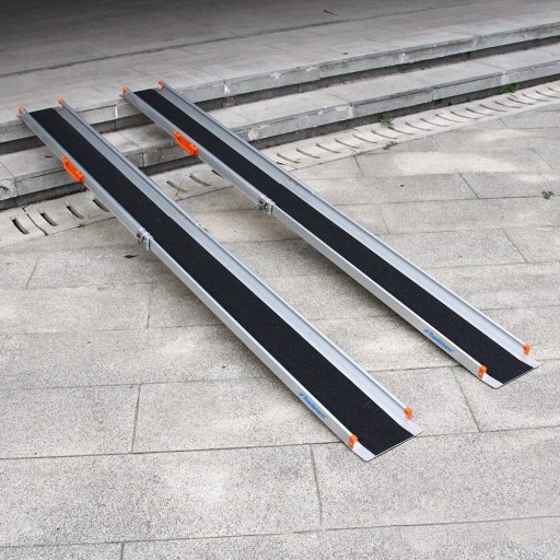 РАМПА ПРОТИВОСКОЛЬЗЯЩАЯ ТЕЛЕСКОПИЧЕСКАЯ ПОДЪЕЗДНАЯ ДОРОЖКА 210X21X5