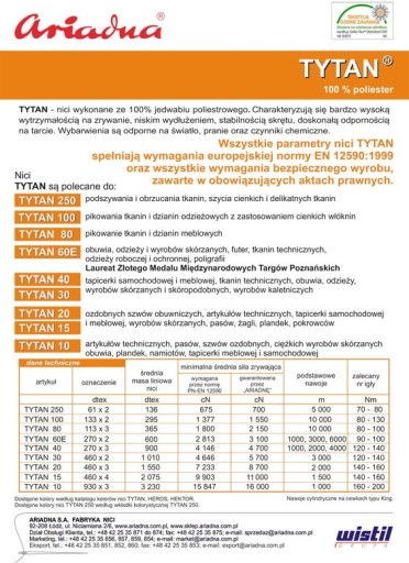 Nici Tytan 40 BEŻ kol. 2562 1000 mb