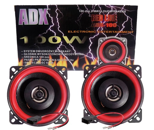 ADX GŁOŚNIKI 10 cm HYUNDAI ATOS MAZDA MITSUBISHI COLT CARISMA LANCER PAJERO