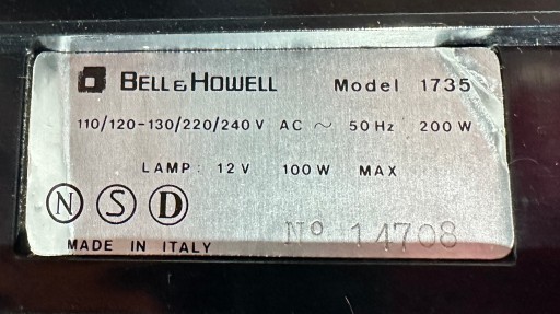Проектор Bell & Howell Filmosonic 1735